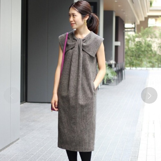 新品 IENA×Naoko Tsuji デザインチェックワンピース サイズ38 - www