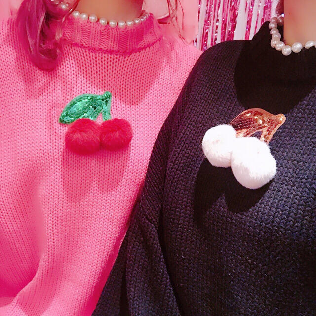 Swankiss(スワンキス)のswankiss cherry fur big knit  レディースのトップス(ニット/セーター)の商品写真