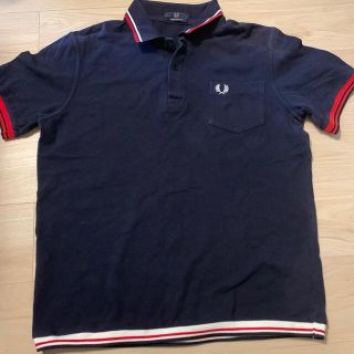 FRED PERRY - フレッドペリー ポロシャツ 42 ネイビー ワンポイント