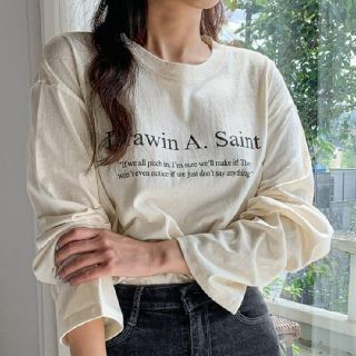 エンビールック(ENVYLOOK)のロゴ　プリント　Tｼｬﾂ(Tシャツ(長袖/七分))