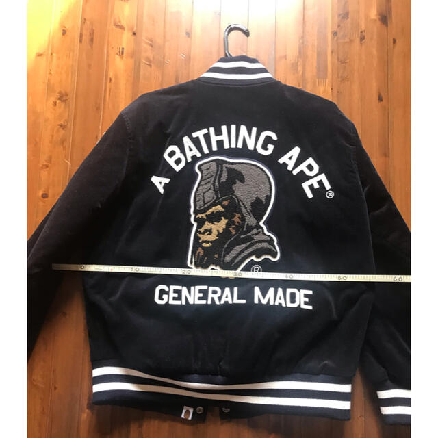 A BATHING APE(アベイシングエイプ)のB APE ジェネラル当時物 美品 S 新品 未使用品 メンズのジャケット/アウター(スタジャン)の商品写真