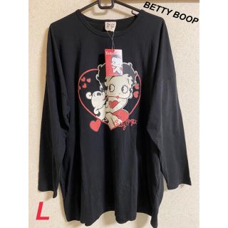 新品　ベティちゃん　レディース　ロンT ブラック　L(カットソー(長袖/七分))