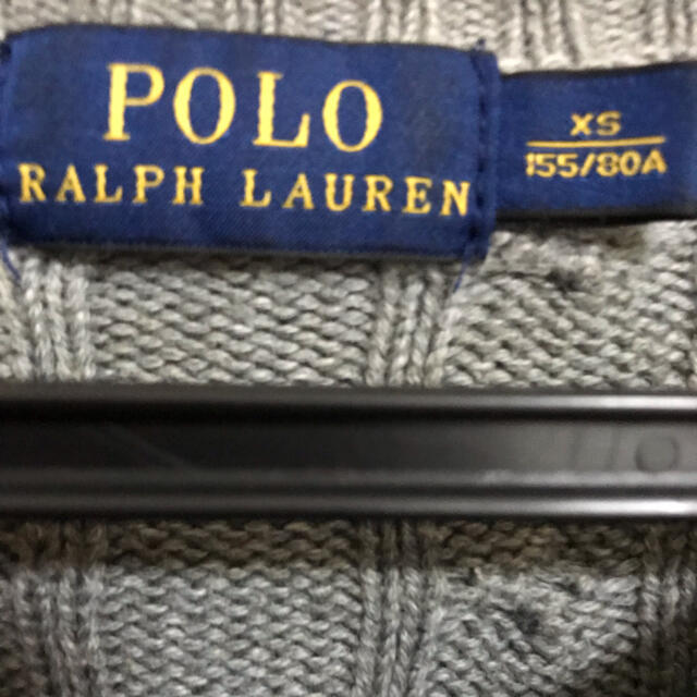 POLO RALPH LAUREN(ポロラルフローレン)のコットンセーター　グレー レディースのトップス(ニット/セーター)の商品写真