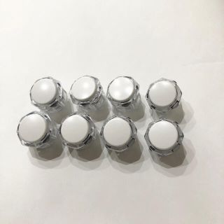 【新古品】GamerFinger ボタン Φ30mm（クリア/白）8個セット(その他)