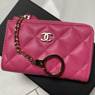 シャネル(CHANEL)のシャネル　美品　コインケース　カードケース　キャビアスキン　ピンク　財布(財布)