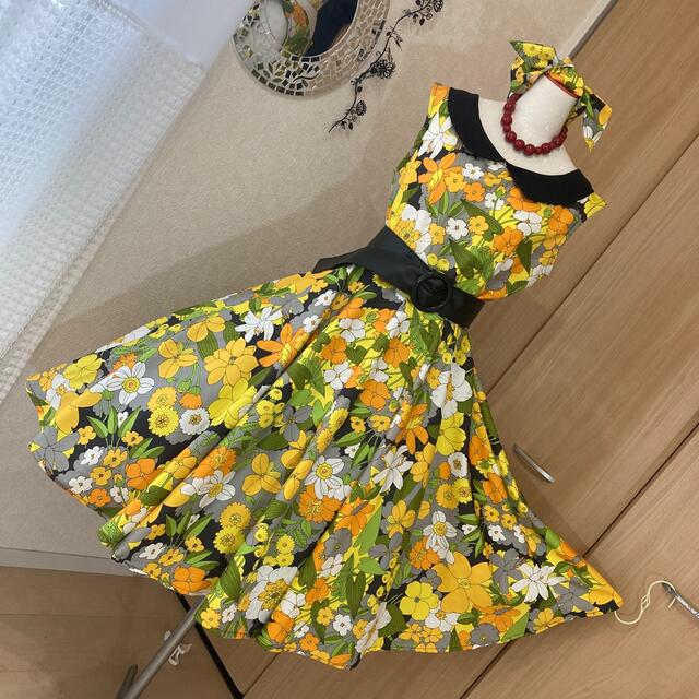 黄色のお花畑柄 サーキュラーワンピース ハンドメイドの通販 By チェリー ラクマ 黄色のお花畑柄 サーキュラーワンピース ハンドメイドの通販 By チェリー ラクマ