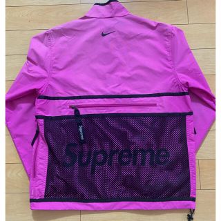 シュプリーム(Supreme)のSupreme×NIKE Trail Running Jacket M ピンク(ナイロンジャケット)