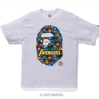 BAPE Tシャツ L アベンジャーズ コラボ ブラック・ウィドウ MARVEL