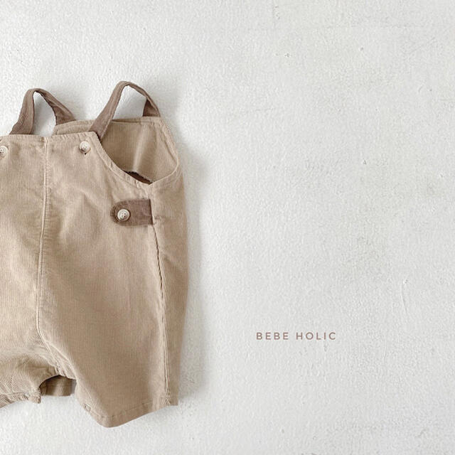 almond suspenders キッズ/ベビー/マタニティのベビー服(~85cm)(ロンパース)の商品写真