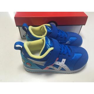 アシックス(asics)のアシックス　ポケモンスニーカー　青ゲッコウガ　18cm 新品未使用(スニーカー)