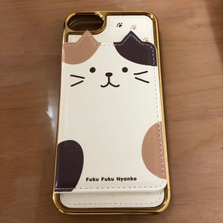 ハピネス(Happiness)のFukuFukuNyanko スマホケース ふくふくにゃんこ(キャラクターグッズ)