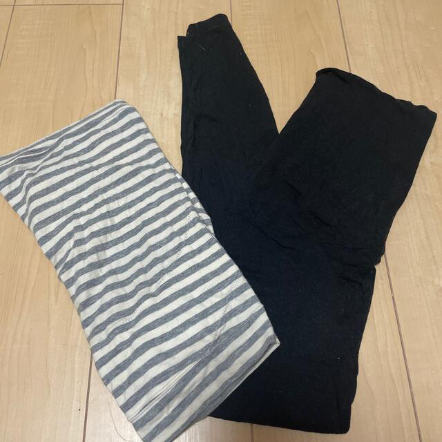 UNIQLO(ユニクロ)のM size / UNIQLOマタニティレギンス🤰おまけ付 キッズ/ベビー/マタニティのマタニティ(マタニティタイツ/レギンス)の商品写真