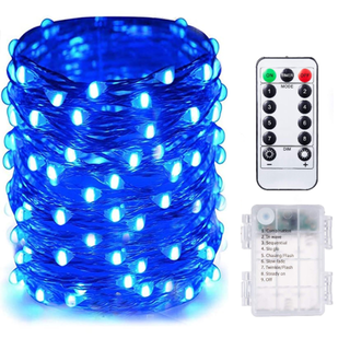 クリスマスLEDライト　全8種類の点灯パターン 電池式 リモコン付(その他)