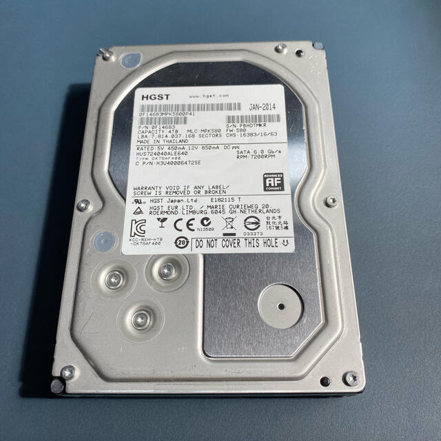 HGST HUS72400ALE640 4TB HDD 2