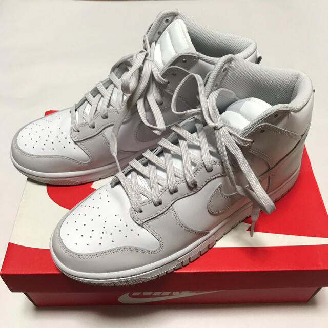 NIKE DUNK HIGH WHITE VAST GREY メンズの靴/シューズ(スニーカー)の商品写真