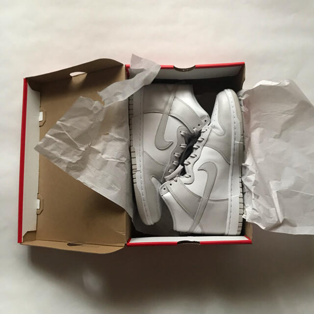 NIKE DUNK HIGH WHITE VAST GREY メンズの靴/シューズ(スニーカー)の商品写真