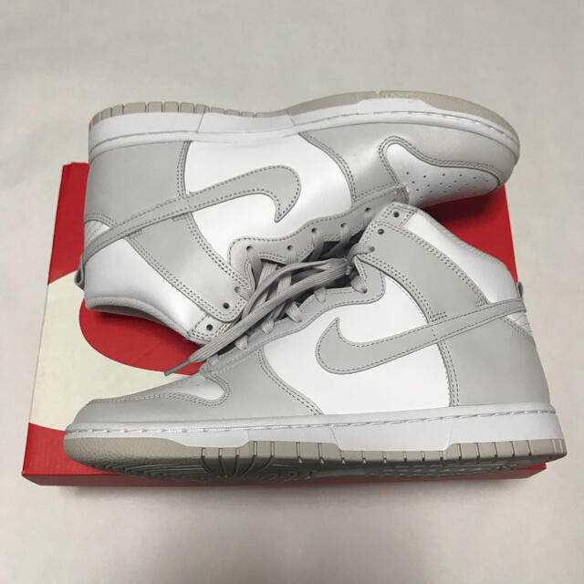 NIKE DUNK HIGH WHITE VAST GREY メンズの靴/シューズ(スニーカー)の商品写真