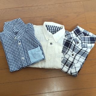 グローバルワーク(GLOBAL WORK)の男の子 ｼｬﾂ 3点ｾｯﾄ 130 GLOBALWORK他(Tシャツ/カットソー)