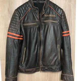 革ジャン　ビンテージ風(ライダースジャケット)