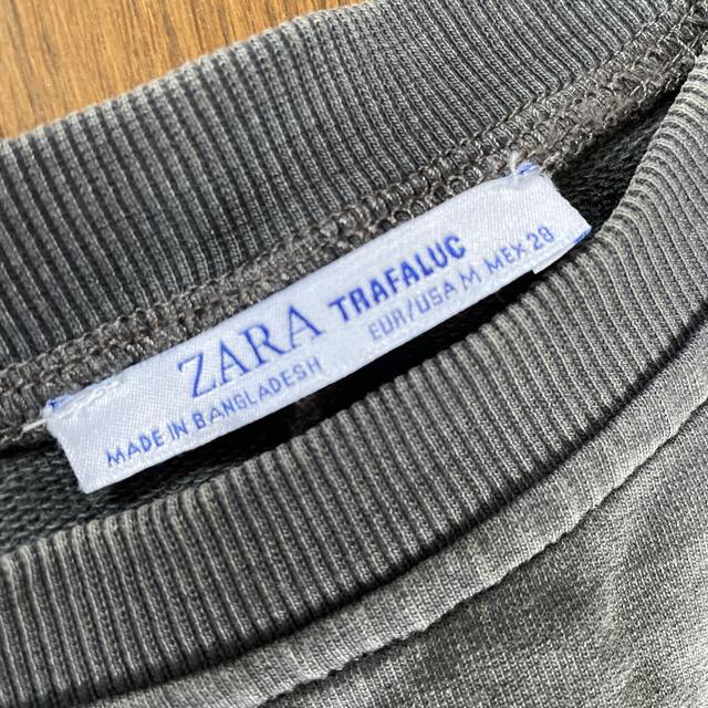 ZARA(ザラ)のZARA 秋古着風ビンテージグレースウェットワンピース レディースのトップス(トレーナー/スウェット)の商品写真