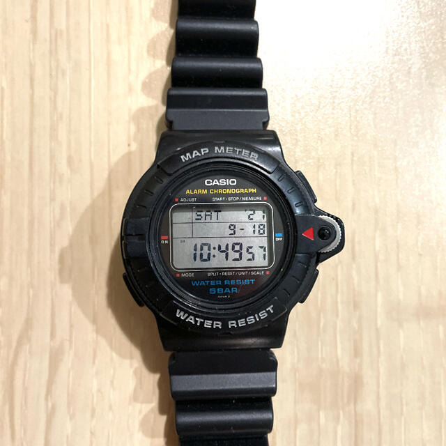 CASIO MAP METER ALARM chronograph 腕時計