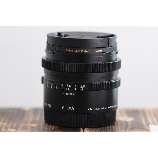 【中古美品】SIGMA 45mm F2.8 DG DN フィルター付(ソニー用) スマホ/家電/カメラのカメラ(レンズ(単焦点))の商品写真