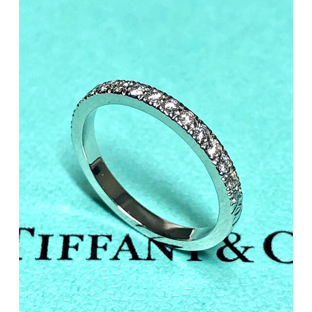 Tiffany & Co.(ティファニー)の【美品】TIFFANY&Co ティファニー Pt950 ハーフエタニティ リング レディースのアクセサリー(リング(指輪))の商品写真