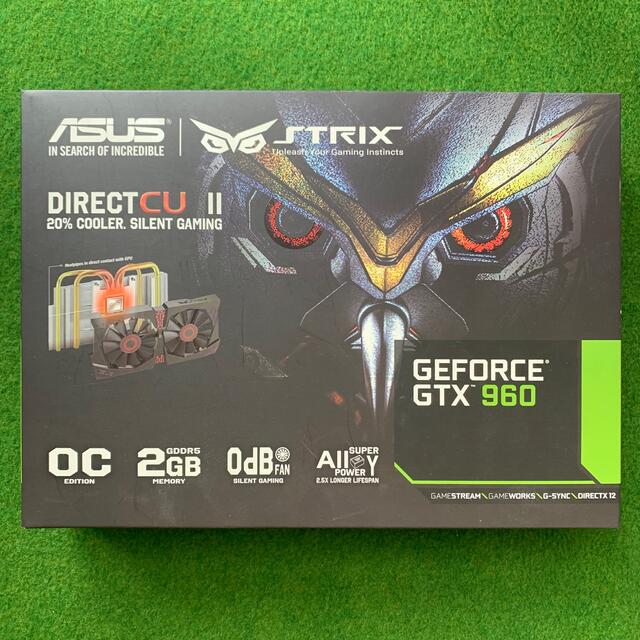 ASUS(エイスース)のASUS STRIX-GTX960-DC2OC-2GD5 スマホ/家電/カメラのPC/タブレット(PC周辺機器)の商品写真