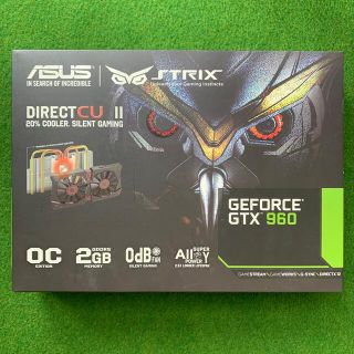 エイスース(ASUS)のASUS STRIX-GTX960-DC2OC-2GD5(PC周辺機器)