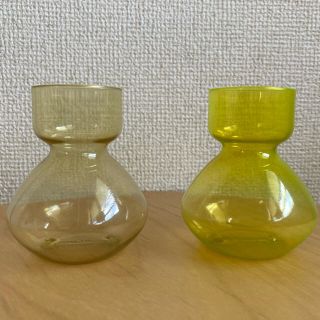 【未使用】水耕栽培ポット　一輪挿し　2個セット(花瓶)