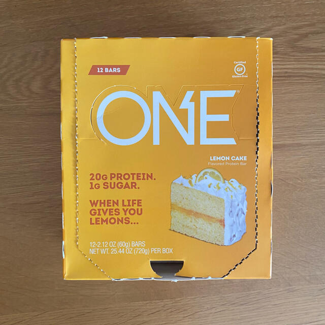 MYPROTEIN(マイプロテイン)のONE バー ワンバー プロテインバー レモンケーキ味 食品/飲料/酒の健康食品(プロテイン)の商品写真