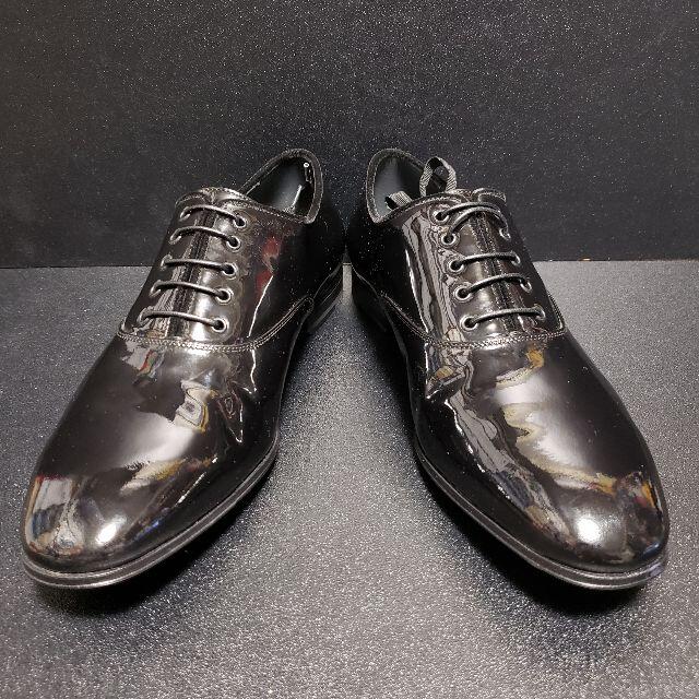 春夏新登場 フェラガモ(Savatore Ferragamo) イタリア製革靴 黒 7EEE