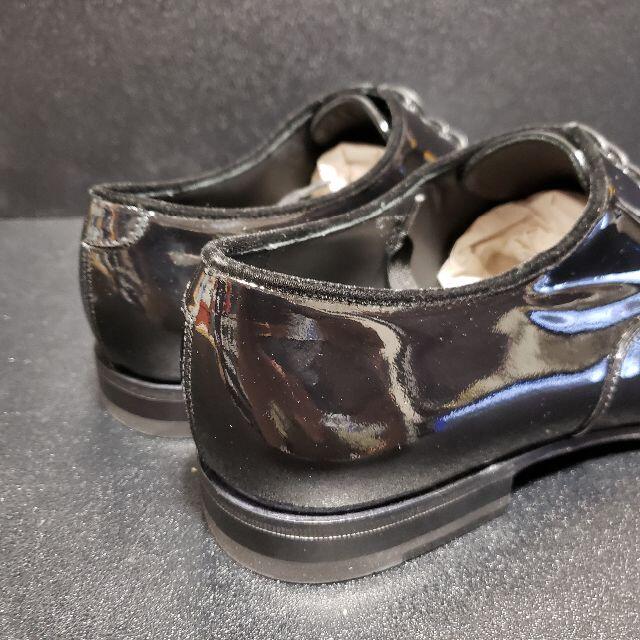 フェラガモ(Savatore Ferragamo) イタリア製革靴 黒 7EEE 8