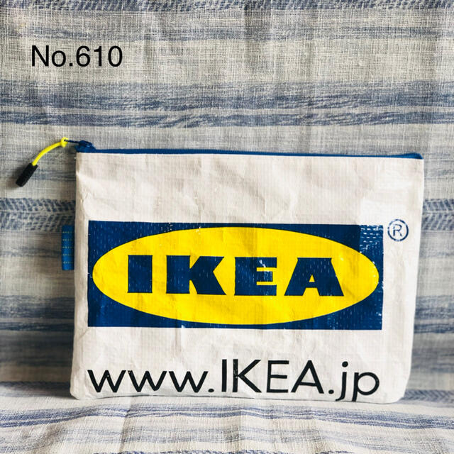 IKEA(イケア)の週末セール！610 　IKEA  イケアポーチ　ポーチ　小物入れ　IKEA小物 ハンドメイドのファッション小物(ポーチ)の商品写真