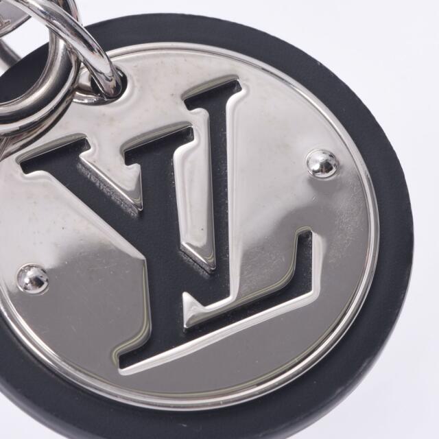 ルイヴィトン LVサークル キーホルダー 黒×シルバー金具 ルイヴィトン LVサークル キーホルダー 黒×シルバー金具