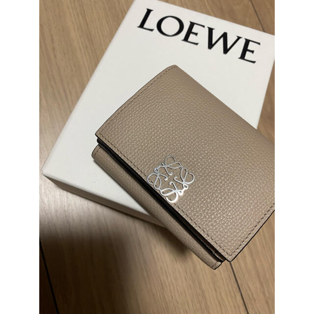 LOEWE - アナグラムトライフォールド 6cc ウォレット(ペブルグレイン