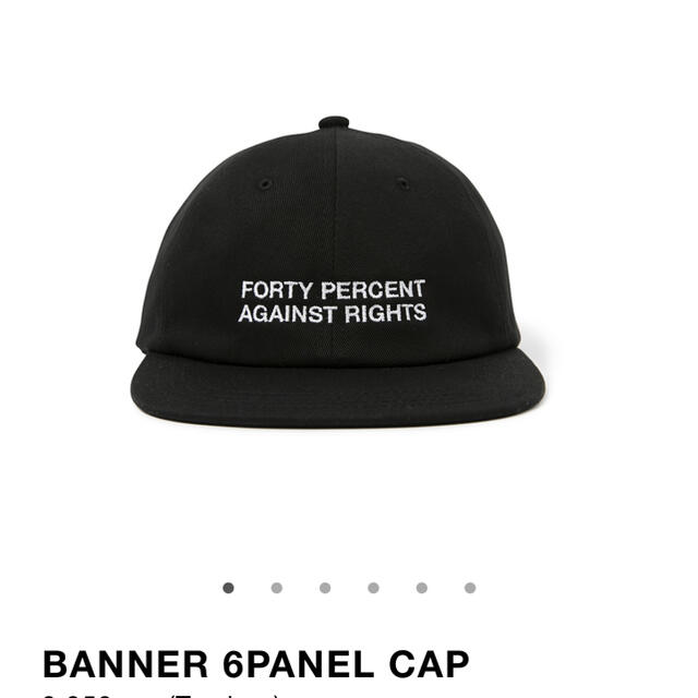 W)taps(ダブルタップス)のBANNER cap forty percent against rights メンズの帽子(キャップ)の商品写真