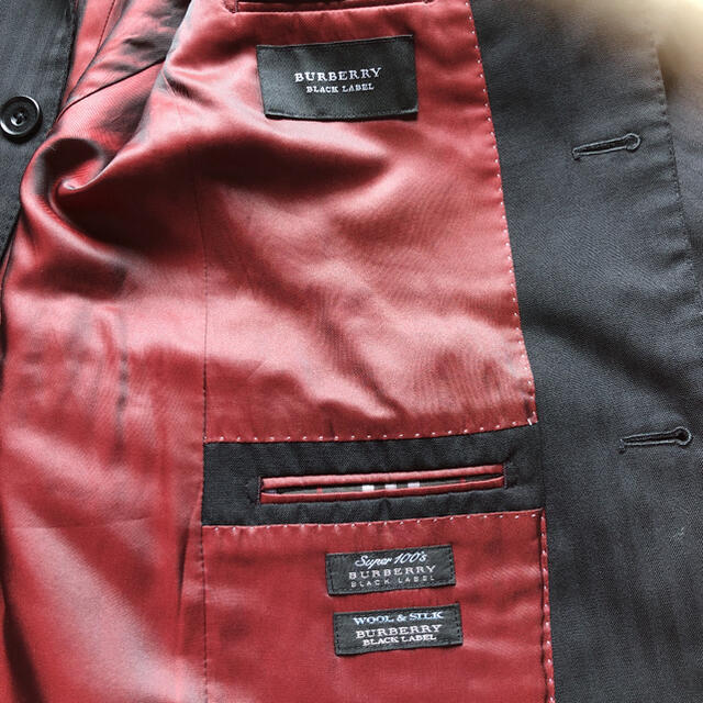 バーバリーブラックレーベル スーツ ジャケット クロ サイズ 38R - 6