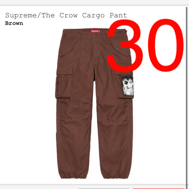 Supreme(シュプリーム)のSupreme × The Crow Cargo Pant  Sサイズ メンズのパンツ(ワークパンツ/カーゴパンツ)の商品写真