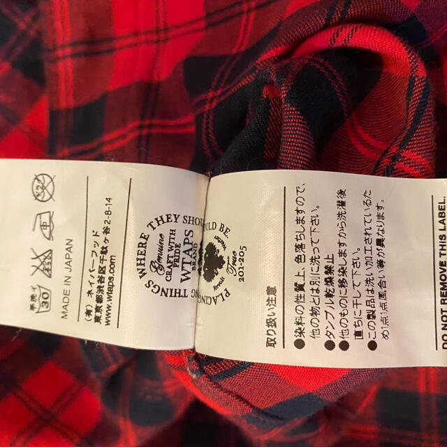 W)taps(ダブルタップス)のWTAPS 14AW TARTAN L/S RED S チェック シャツ メンズのトップス(シャツ)の商品写真