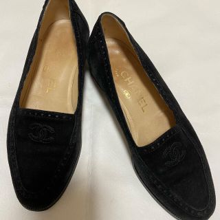 22.5cm売り切れ必至! ✨極美品✨CHANEL シャネル ココステッチ 【新品本物】 ローファー 22.5cm~23cm 35二分の一 レッド CHANEL ローファー/革靴