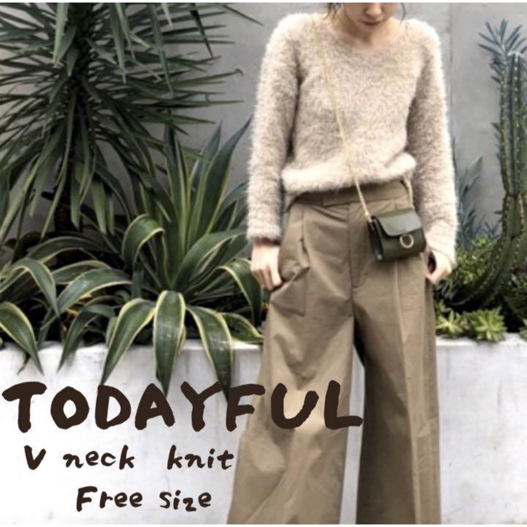 TODAYFUL - 【TODAYFUL】フェザーVネックニット todayfulの通販 by ...