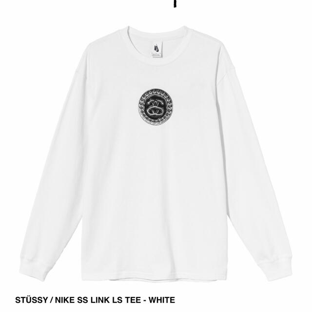 STUSSY(ステューシー)のSTUSSY NIKE コラボ　ロンT 白　Lサイズ メンズのトップス(Tシャツ/カットソー(七分/長袖))の商品写真