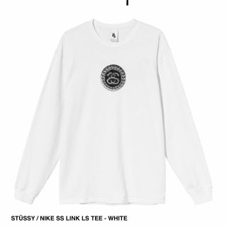 ステューシー(STUSSY)のSTUSSY NIKE コラボ　ロンT 白　Lサイズ(Tシャツ/カットソー(七分/長袖))