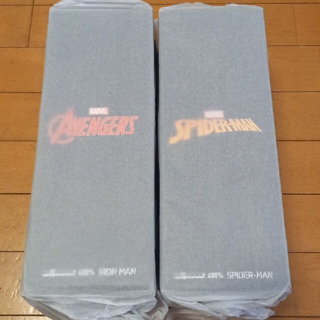 MARVEL くじ BE@RBRICK 400% アイアンマン スパイダーマン