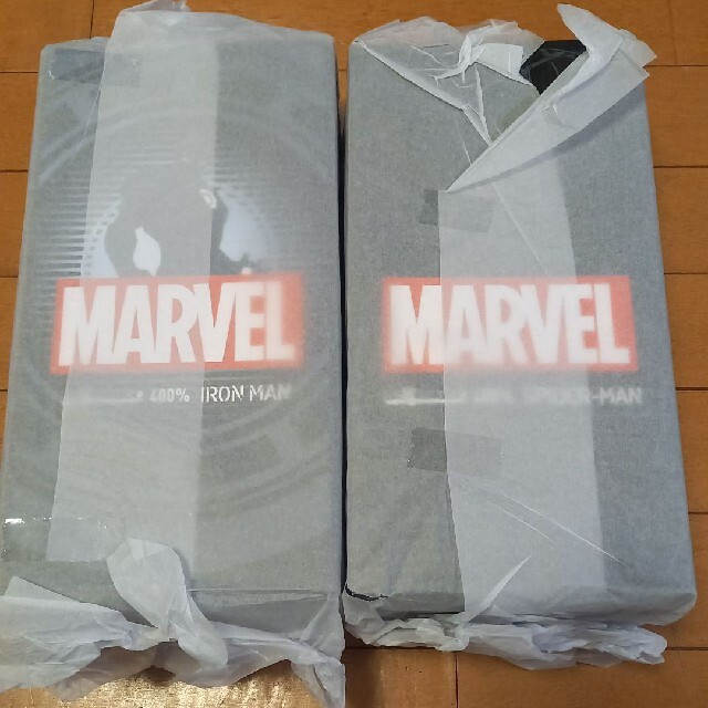 MEDICOM TOY(メディコムトイ)のMARVEL くじ BE@RBRICK 400% アイアンマン スパイダーマン エンタメ/ホビーのフィギュア(アメコミ)の商品写真