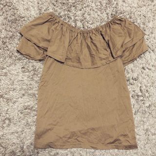 ザラ(ZARA)の未使用 アーバンリサーチ 2wayオフショルトップス ブラウン(シャツ/ブラウス(半袖/袖なし))