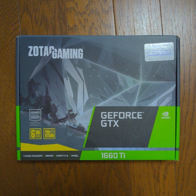 Zotac Geforce GTX1660Ti 美品スマホ/家電/カメラ