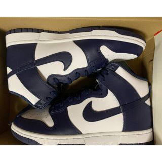 ナイキ(NIKE)のg75様専用NIKE DUNK HI 27.5cmナイキ ダンクハイ紺白(スニーカー)