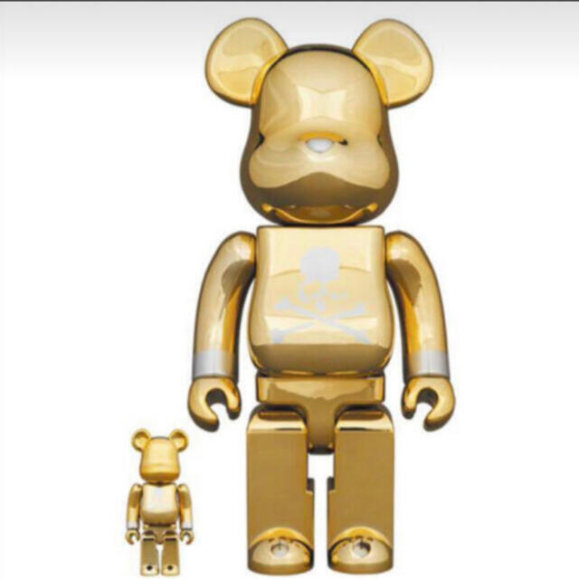 MEDICOM TOY(メディコムトイ)のBE@RBRICK mastermind JAPAN GOLD100％&400% ハンドメイドのおもちゃ(フィギュア)の商品写真